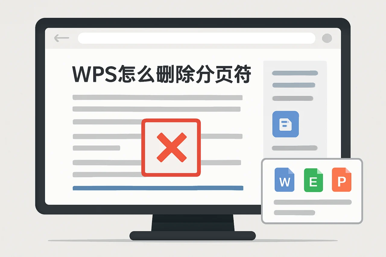 wps怎么删除分页符