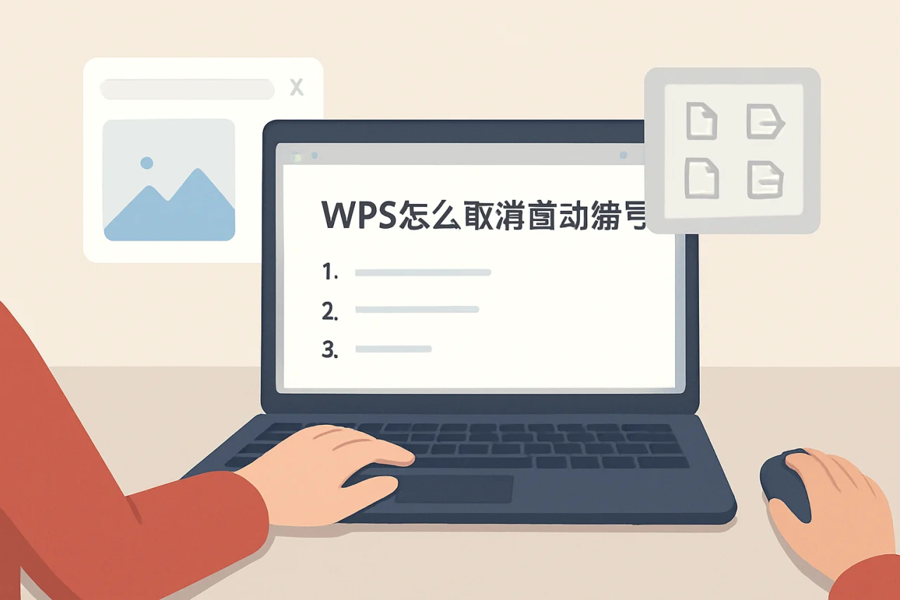 wps怎么取消自动编号
