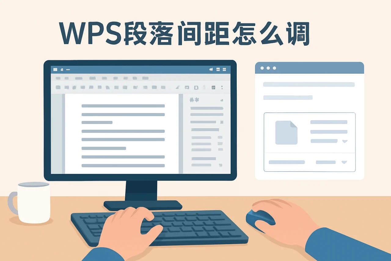 wps段落间距怎么调
