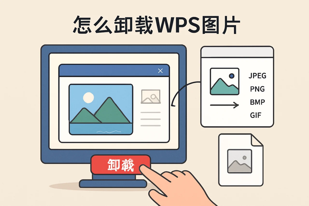 怎么卸载wps图片