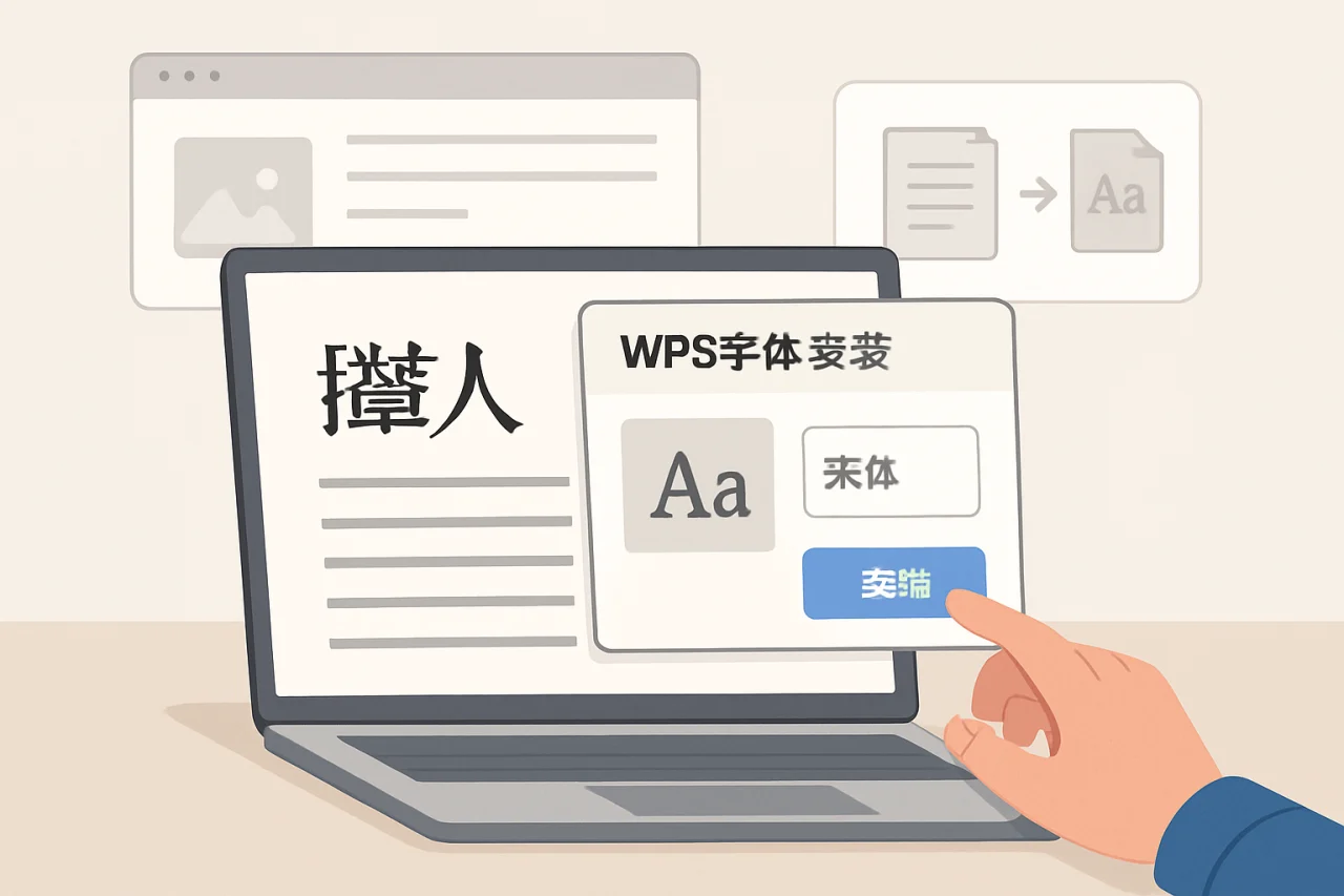 wps字体安装