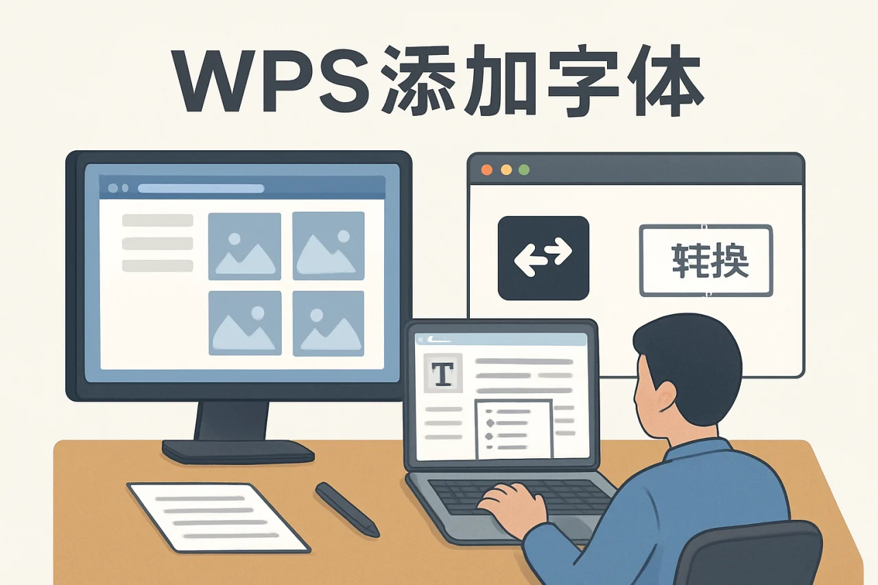 wps添加字体