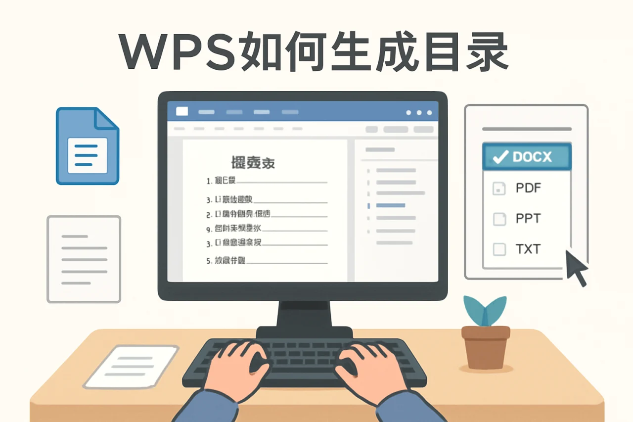 wps如何生成目录