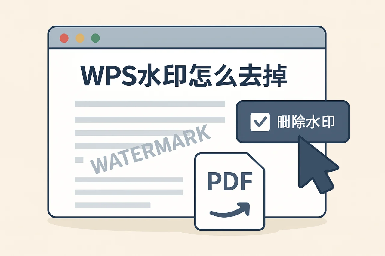 wps水印怎么去掉
