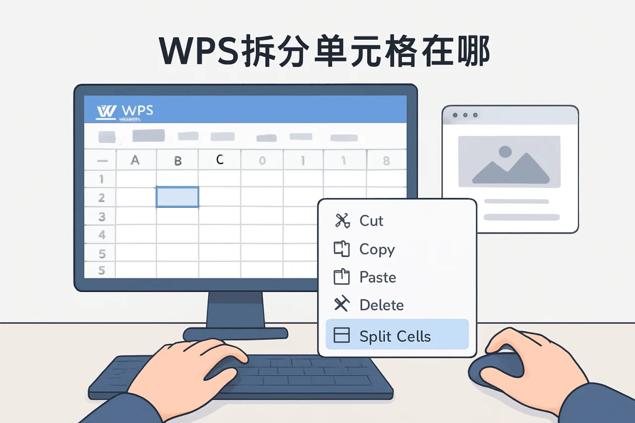 wps拆分单元格在哪