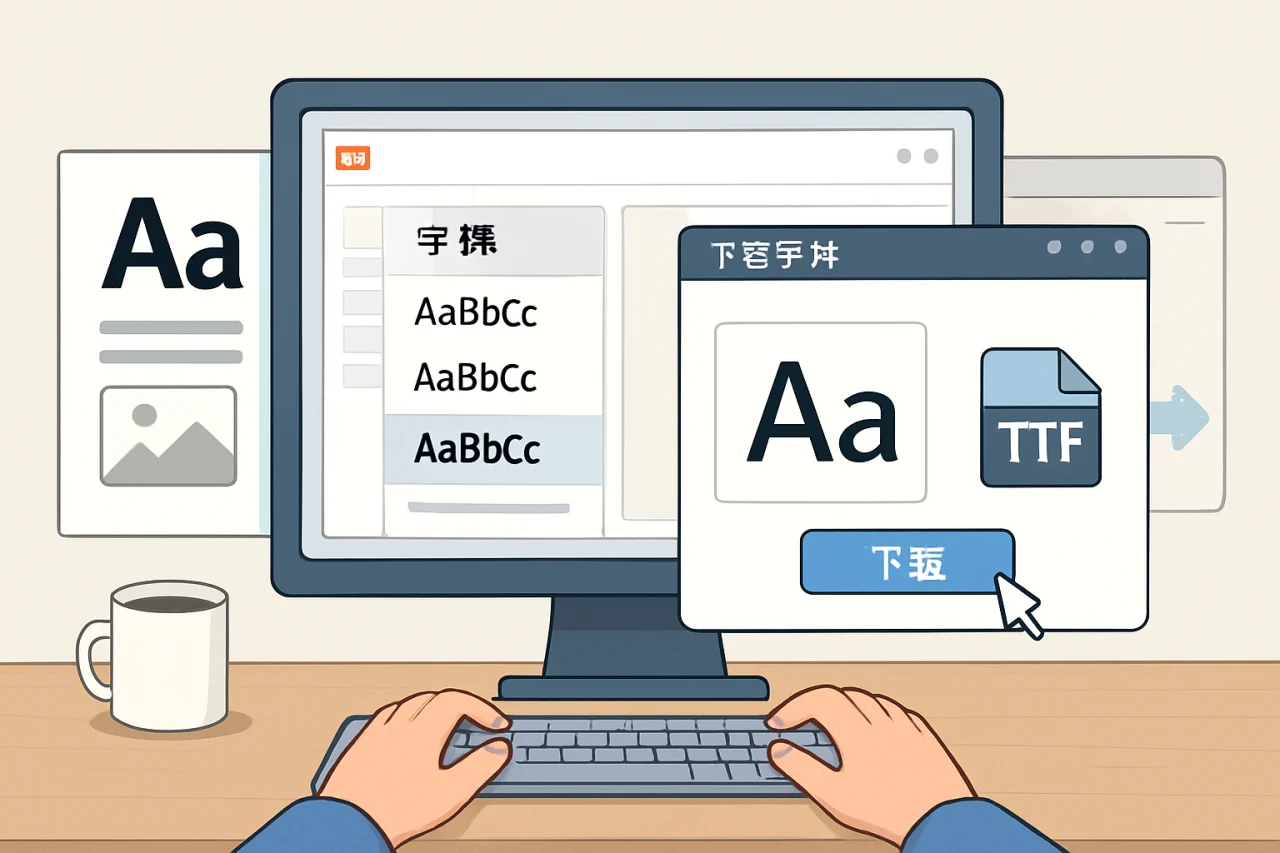 wps下载字体