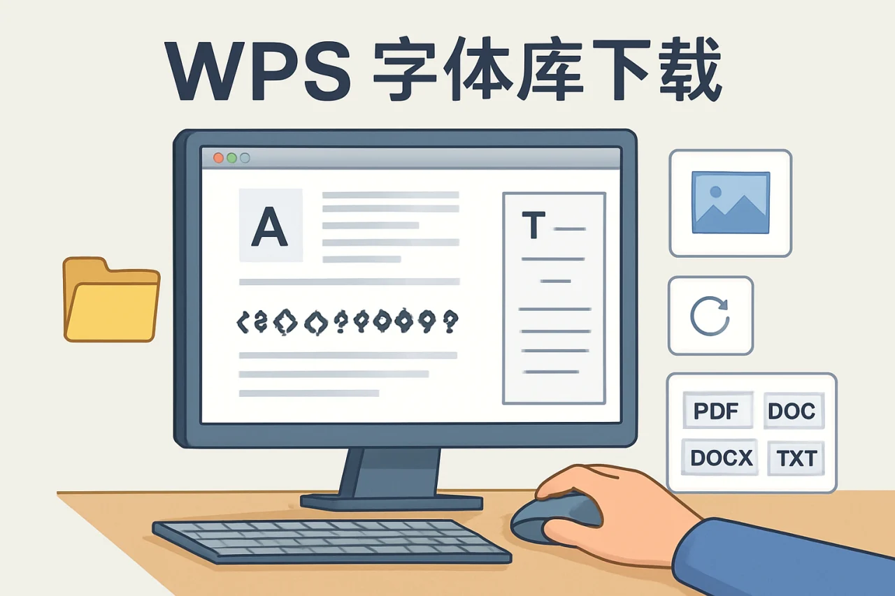 wps字体库下载